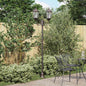 Garden Lamp 57 x 49 x 241 cm Aluminum and Glass