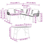 Conjunto de sofás de jardín 2 pcs Beige ratán sintético