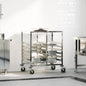Carro com tabuleiros e 12 contentores GN 75x55x87 cm