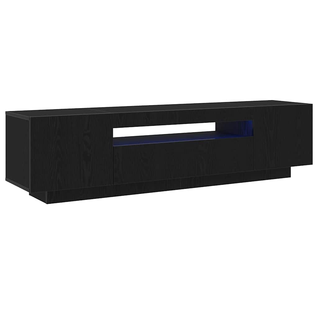 Mueble de TV Negro 160 x 35 x 40 cm Madera de ingeniería