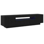 Mueble de TV Negro 160 x 35 x 40 cm Madera de ingeniería