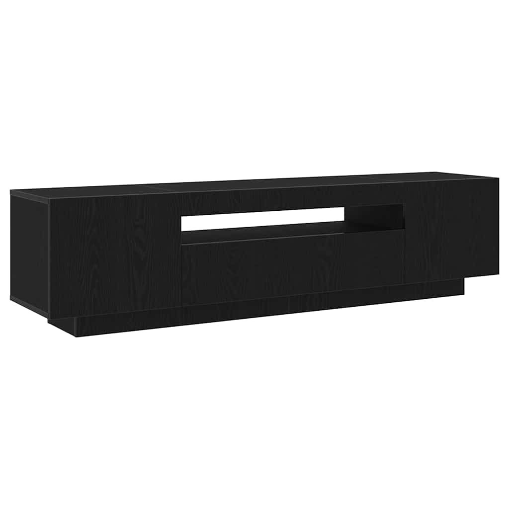 Mueble de TV Negro 160 x 35 x 40 cm Madera de ingeniería