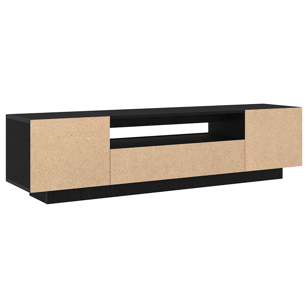 Mueble de TV Negro 160 x 35 x 40 cm Madera de ingeniería