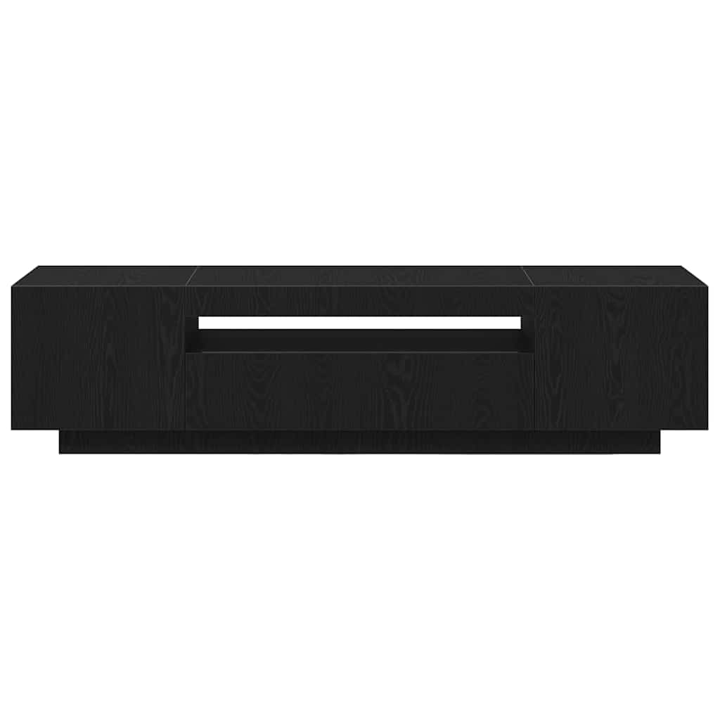 Mueble de TV Negro 160 x 35 x 40 cm Madera de ingeniería