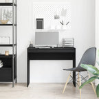 Escritorio Roble Negro 90x40x72 cm Madera de Ingeniería