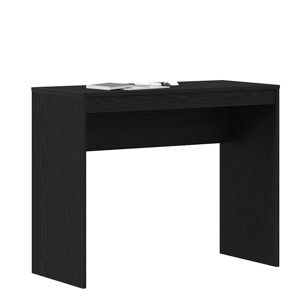 Escritorio Roble Negro 90x40x72 cm Madera de Ingeniería