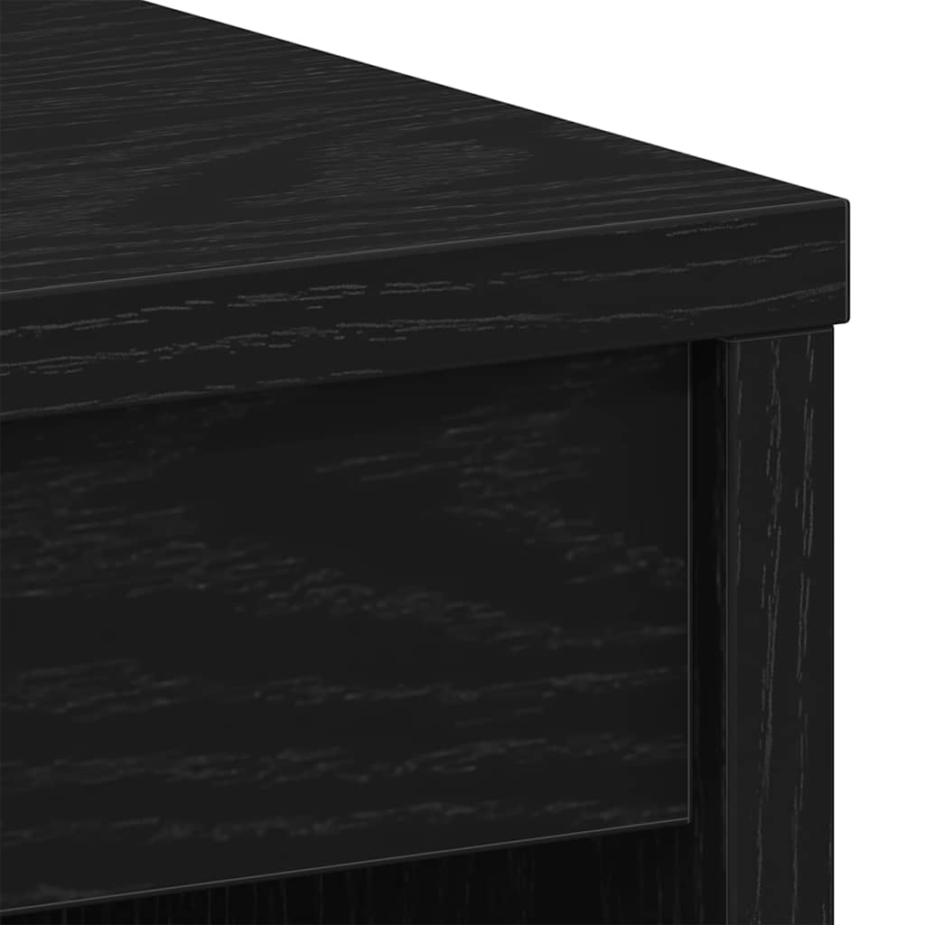 Escritorio Roble Negro 90x40x72 cm Madera de Ingeniería