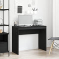 Escritorio Roble Negro 90x40x72 cm Madera de Ingeniería