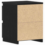 Armario de Noche con cajón 2 pcs Roble Negro 30 x 30 x 40 cm