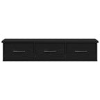 Armario de pared roble negro 88x26x18,5 cm madera de ingeniería