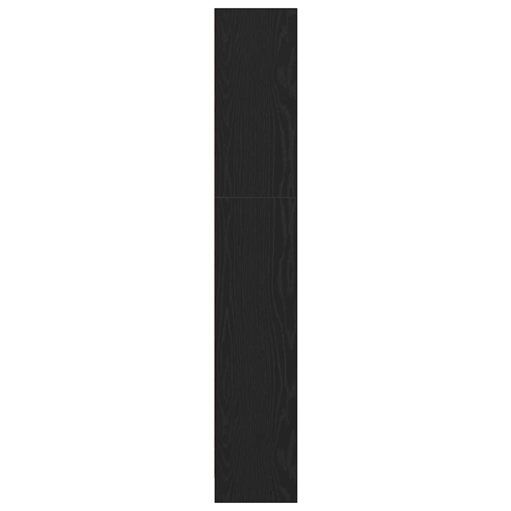 Estantería de 4 niveles de roble negro 80x24x143 cm