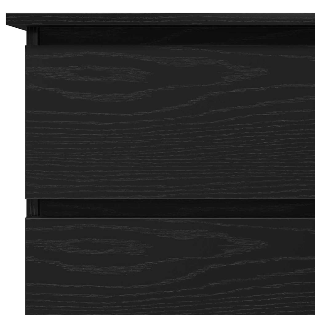 Escritorio Roble Negro 145 x 100 x 76 cm Madera de ingeniería