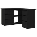 Escritorio Roble Negro 145 x 100 x 76 cm Madera de ingeniería