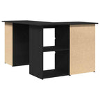 Escritorio Roble Negro 145 x 100 x 76 cm Madera de ingeniería