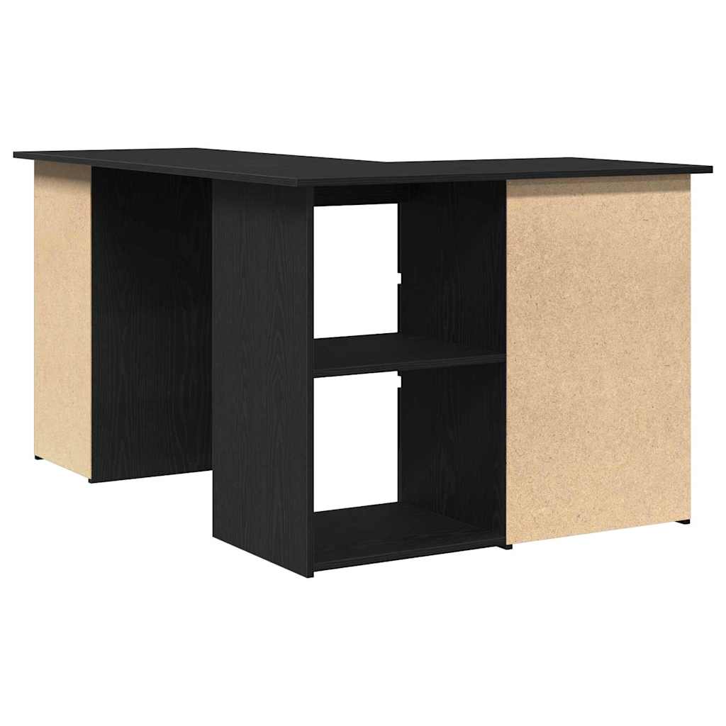 Escritorio Roble Negro 145 x 100 x 76 cm Madera de ingeniería