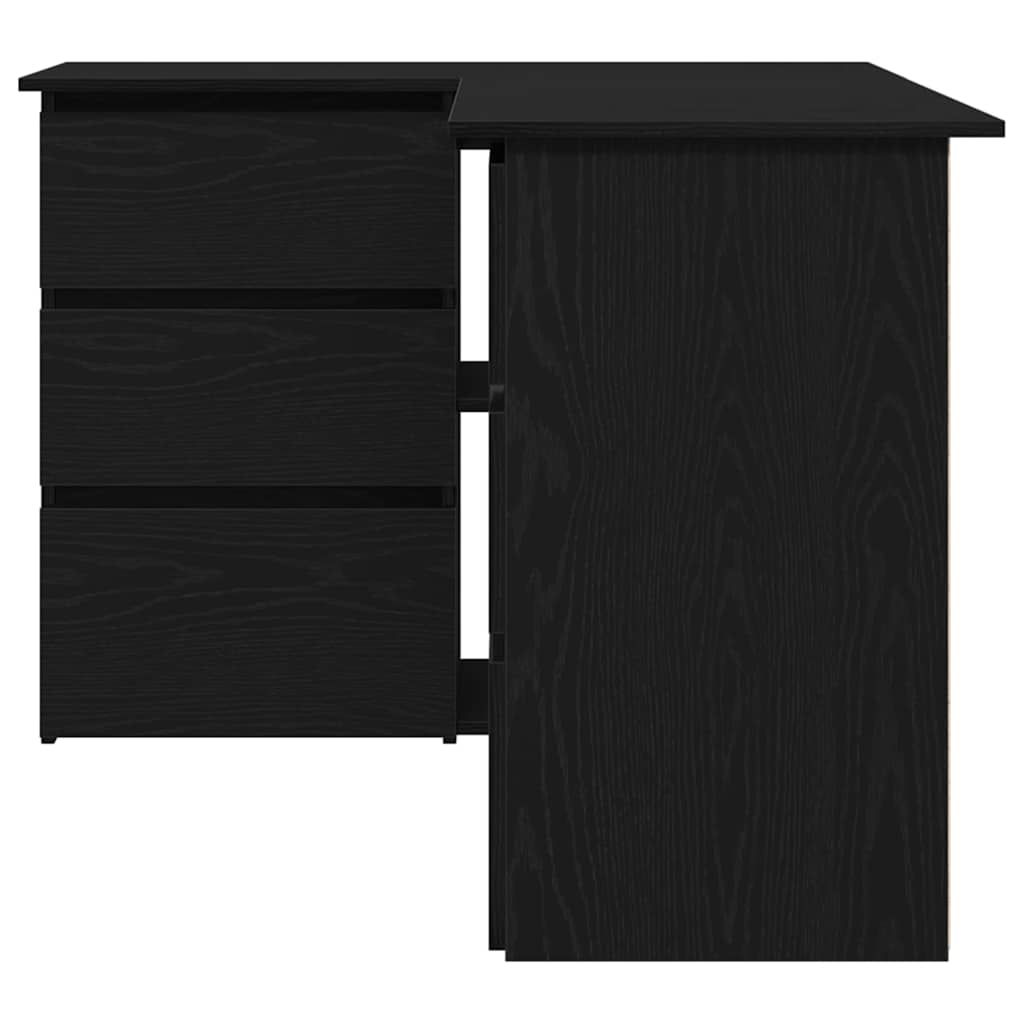 Escritorio Roble Negro 145 x 100 x 76 cm Madera de ingeniería