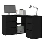 Escritorio Roble Negro 145 x 100 x 76 cm Madera de ingeniería