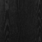 Mueble de TV de madera de roble negro 120x30x30,5 cm