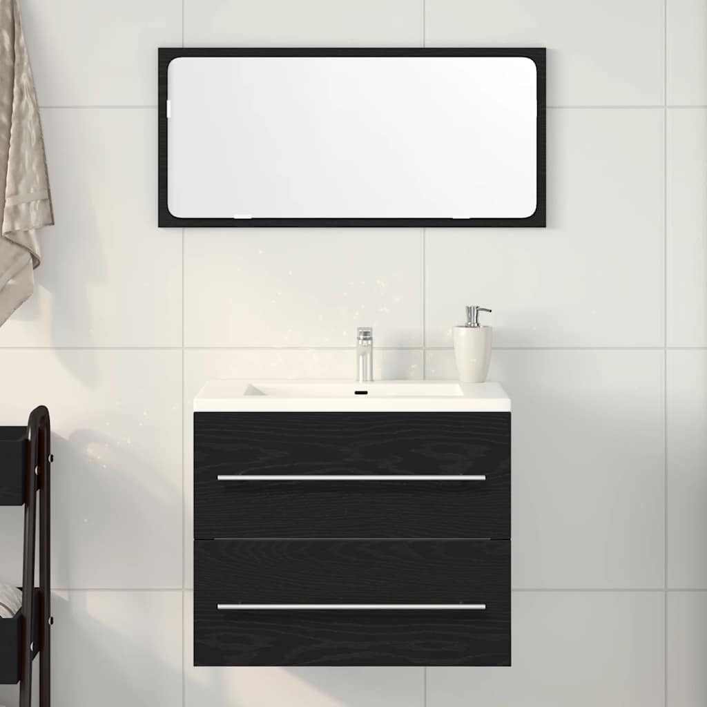 Armario lavabo baño madera ingeniería gris hormigón 60x33x60 cm