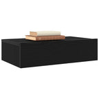 Muebles de TV con luces LED (2 unidades), roble negro, 60 x 35 x 15,5 cm