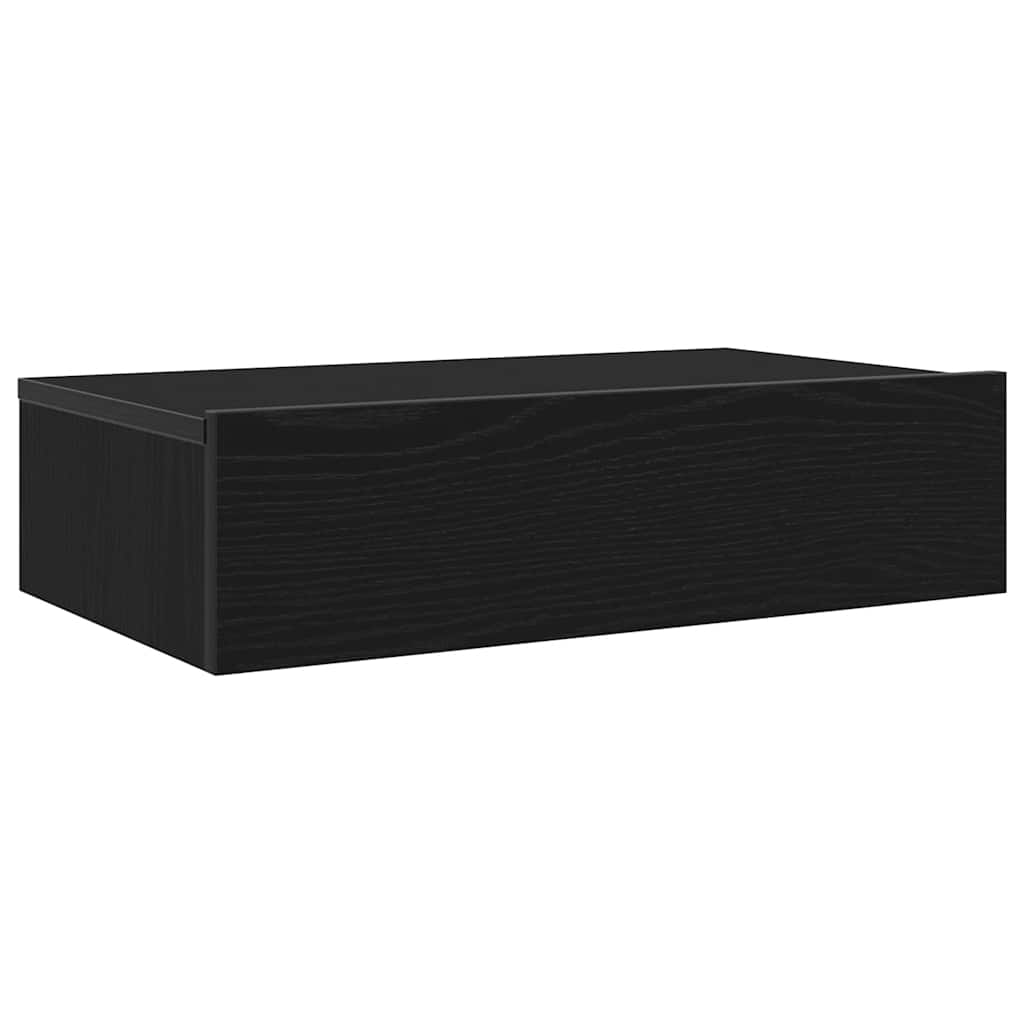 Muebles de TV con luces LED (2 unidades), roble negro, 60 x 35 x 15,5 cm