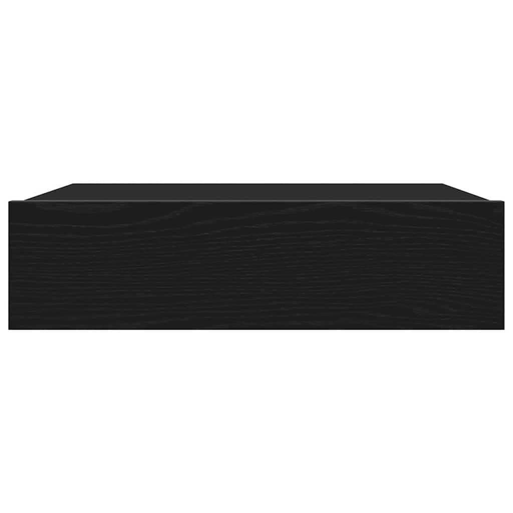 Muebles de TV con luces LED (2 unidades), roble negro, 60 x 35 x 15,5 cm