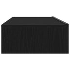 Muebles de TV con luces LED (2 unidades), roble negro, 60 x 35 x 15,5 cm