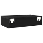 Muebles de TV con luces LED (2 unidades), roble negro, 60 x 35 x 15,5 cm