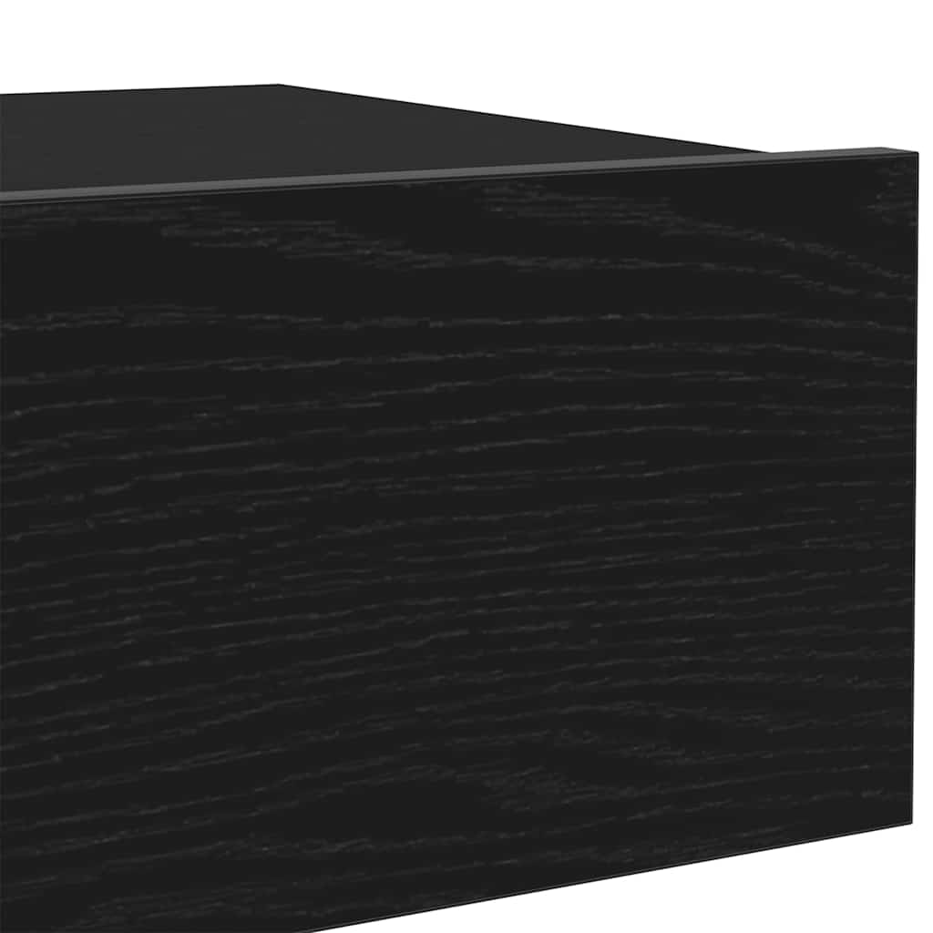 Muebles de TV con luces LED (2 unidades), roble negro, 60 x 35 x 15,5 cm
