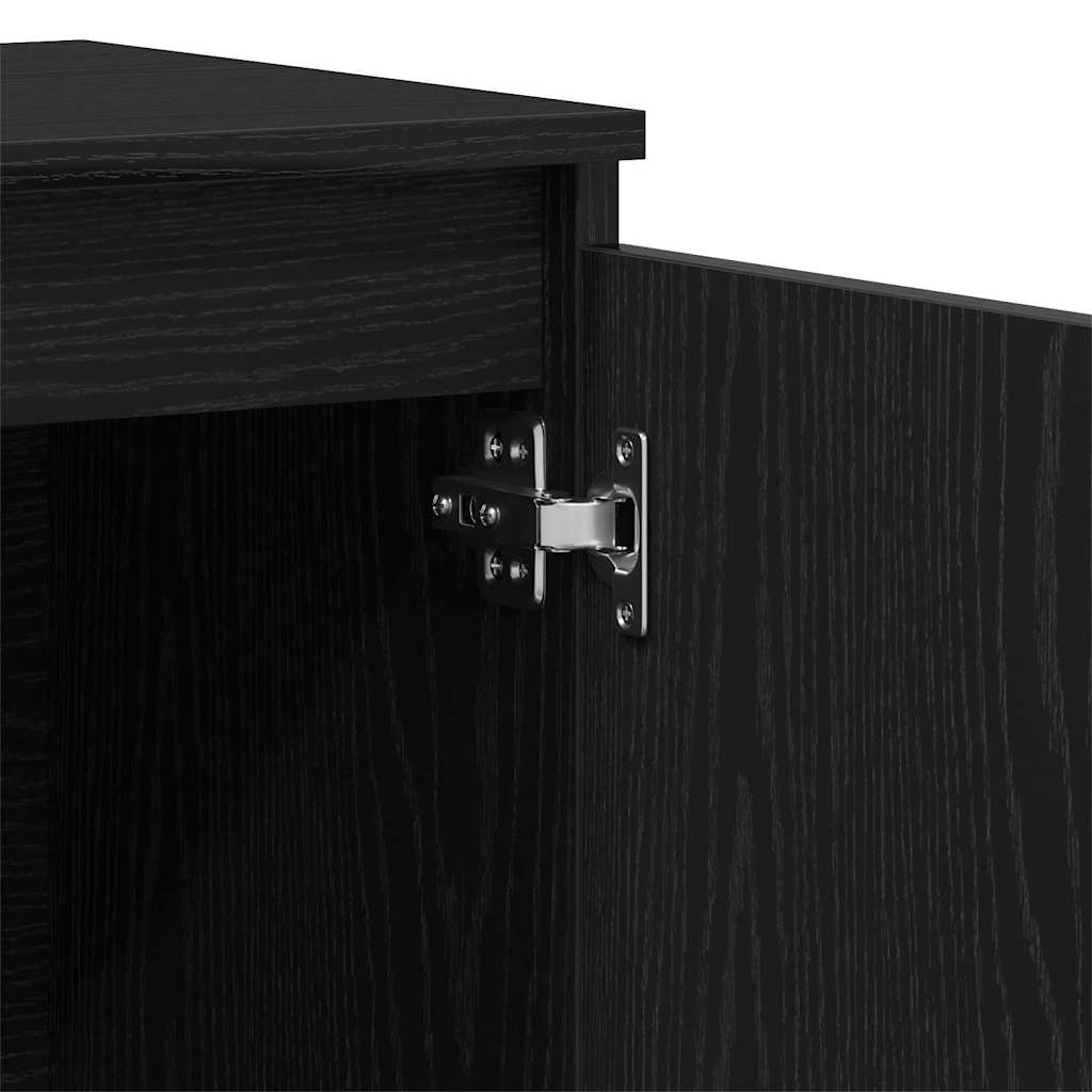 Aparador con cajón Negro 102 x 35 x 60 cm Madera de ingeniería