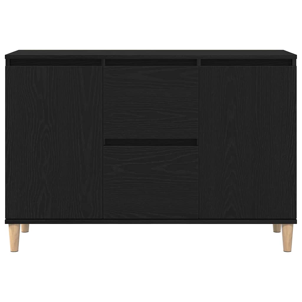 Aparador con cajón Negro 102 x 35 x 60 cm Madera de ingeniería