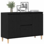 Aparador con cajón Negro 102 x 35 x 60 cm Madera de ingeniería