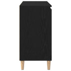 Aparador con cajón Negro 102 x 35 x 60 cm Madera de ingeniería