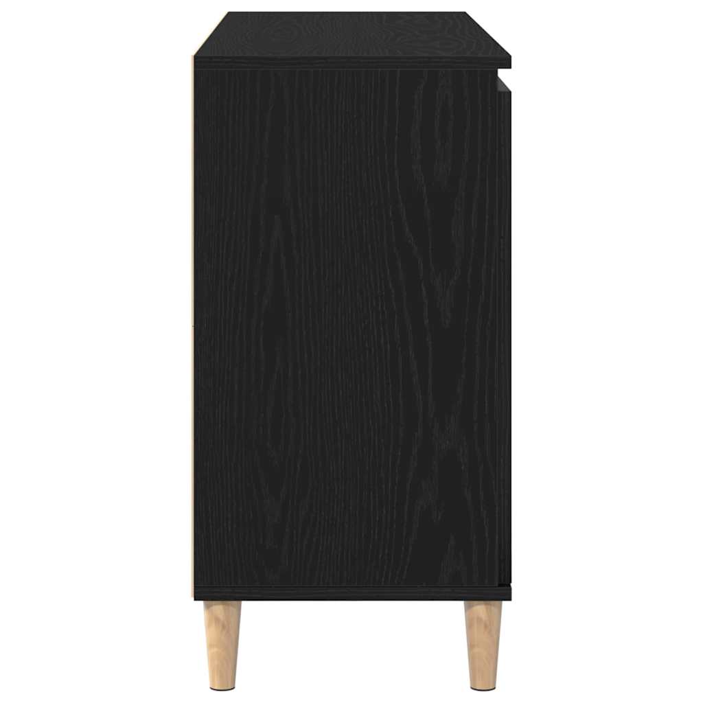 Aparador con cajón Negro 102 x 35 x 60 cm Madera de ingeniería