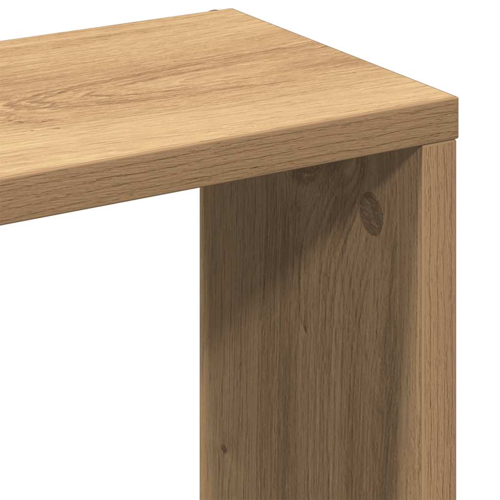 Estante de pared Artisan Roble 36x16x90 cm Madera de ingeniería