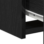 Mesita de Noche con cajón 2 pcs Roble Negro 50 x 32 x 60cm