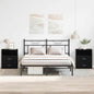 Nightstand with drawer 2 pcs Black Oak 50 x 32 x 60cm