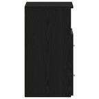 Mesita de Noche con cajón 2 pcs Roble Negro 50 x 32 x 60cm