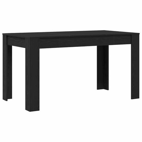 Dining Table Black Oak 140 x 74.5 x 76 cm