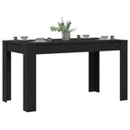 Mesa de Comedor Roble Negro 140 x 74,5 x 76 cm