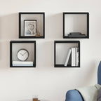 Estantes cúbicos de pared 2 uds madera gris Sonoma 60x15x23 cm