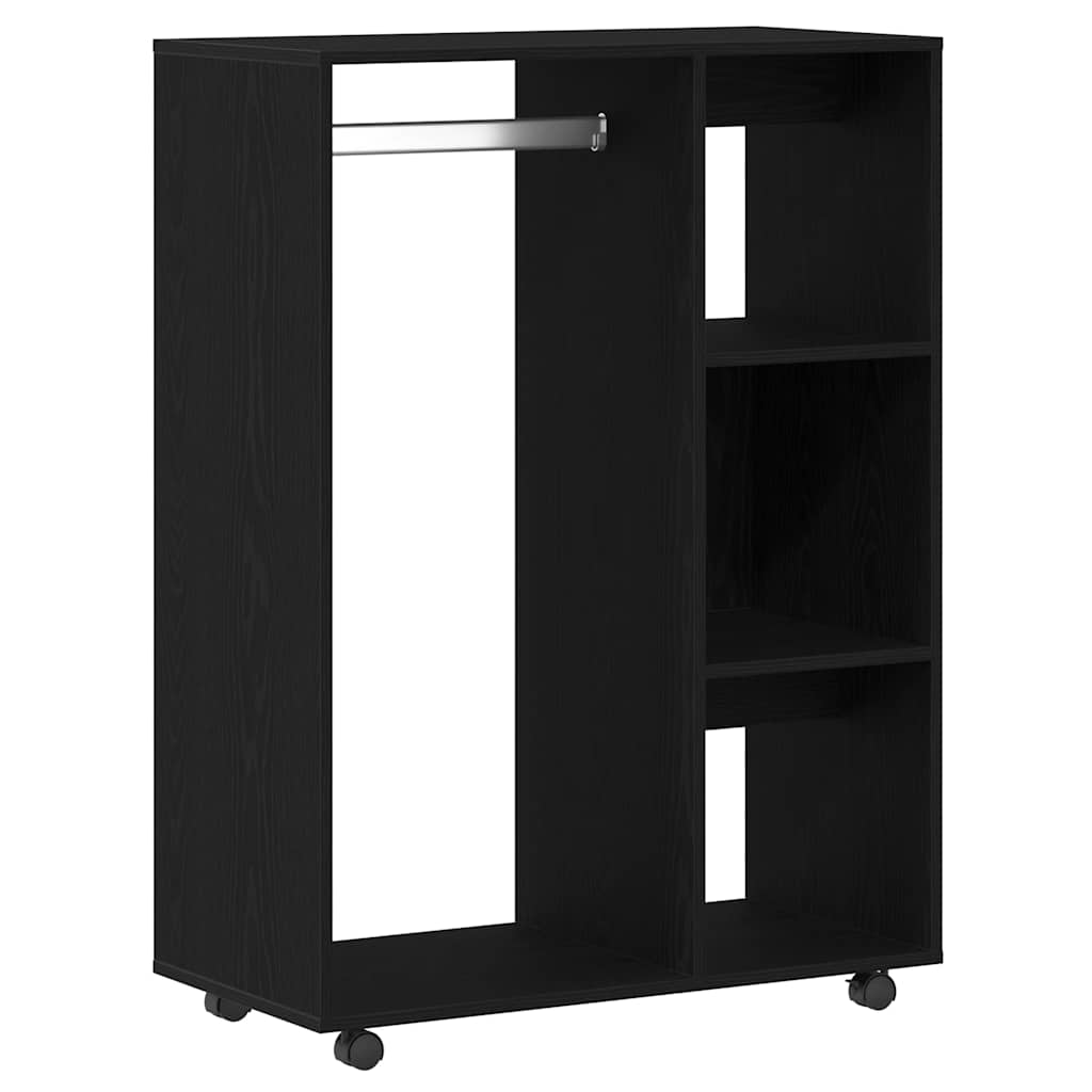 Armario roble negro 80x40x110 cm madera de ingeniería