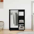 Armario roble negro 80x40x110 cm madera de ingeniería