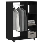 Armario roble negro 80x40x110 cm madera de ingeniería