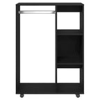 Armario roble negro 80x40x110 cm madera de ingeniería