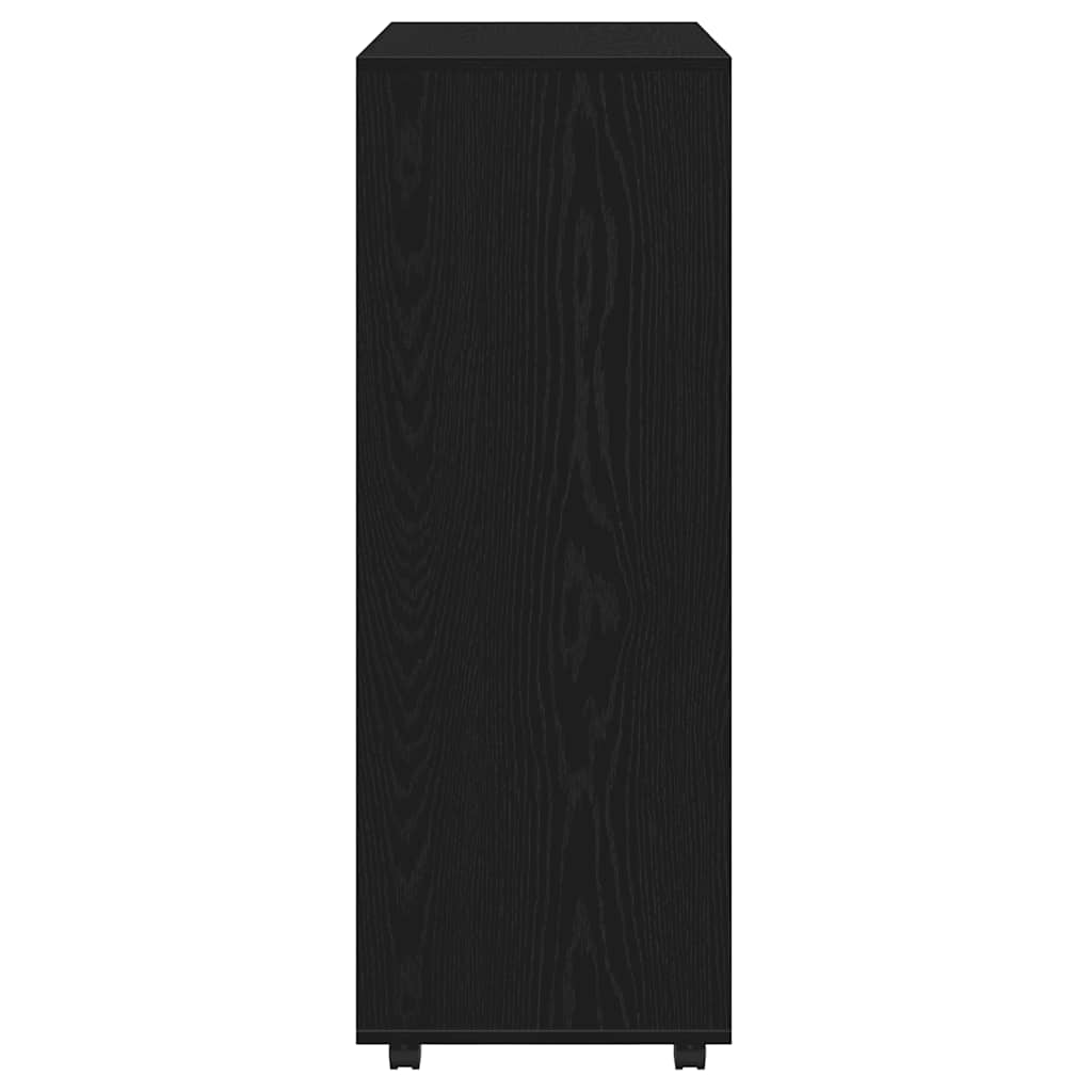 Armario roble negro 80x40x110 cm madera de ingeniería
