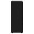 Armario roble negro 80x40x110 cm madera de ingeniería