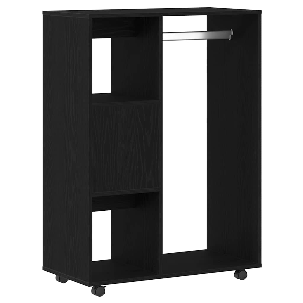 Armario roble negro 80x40x110 cm madera de ingeniería