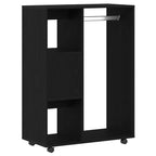Armario roble negro 80x40x110 cm madera de ingeniería