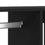 Armario roble negro 80x40x110 cm madera de ingeniería